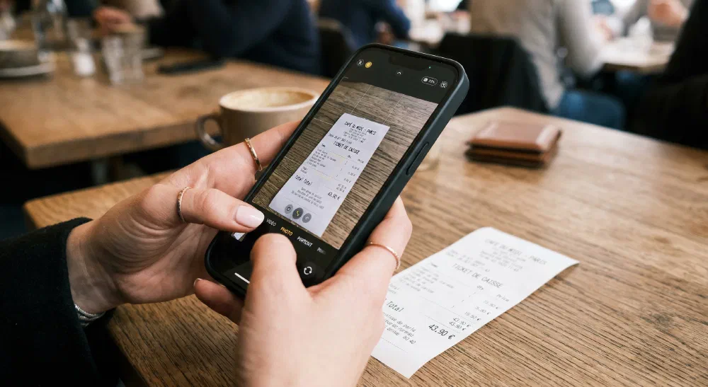 Photographier un reçu avec son téléphone